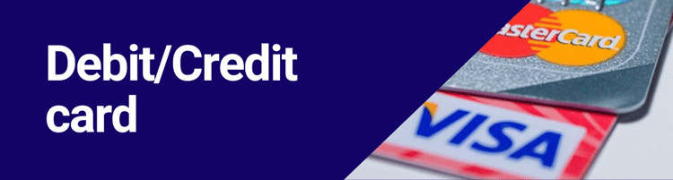 Credit or debit card