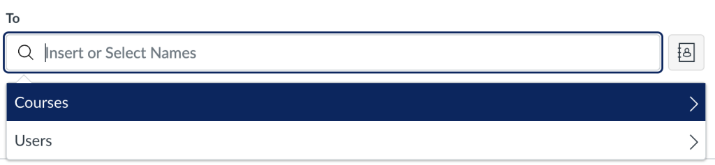 Screenshot of To Box options