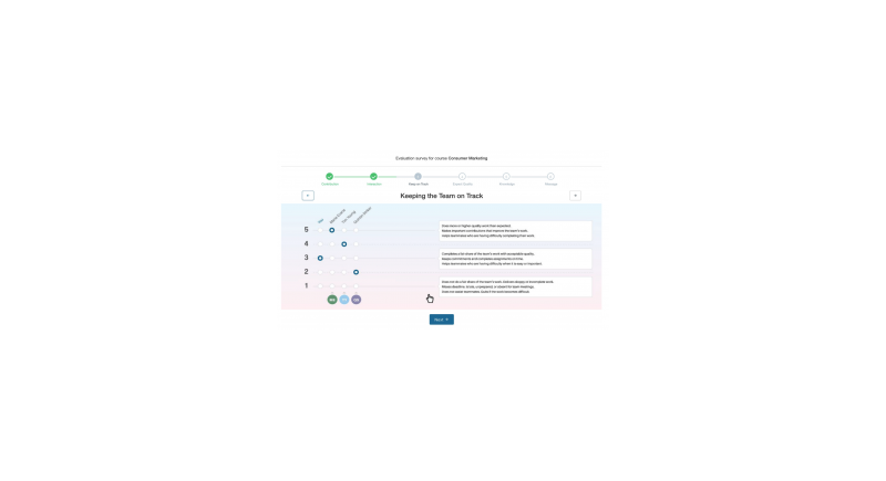 Screen shot of topic area